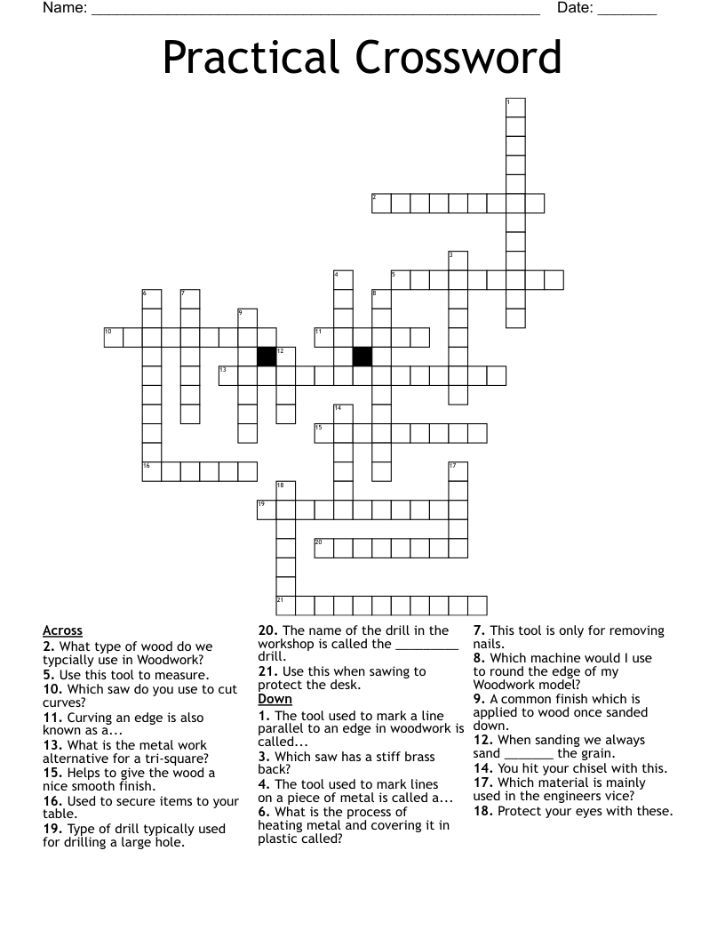 Woodworking Tools Word Search WordMint