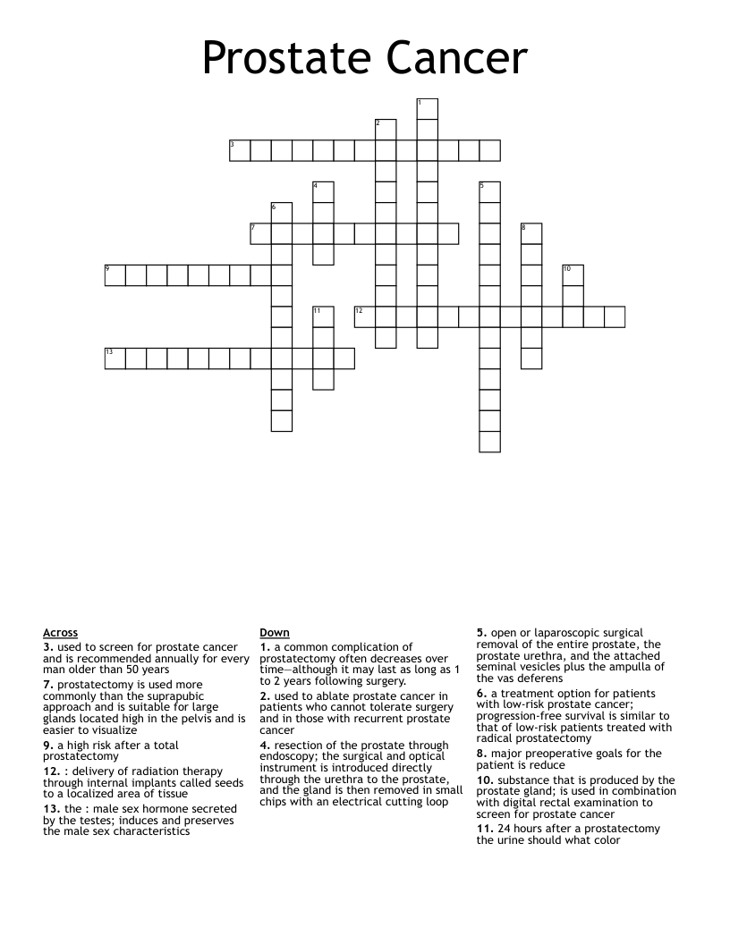 Men's Health Crosswords, Word Searches, Bingo Cards WordMint