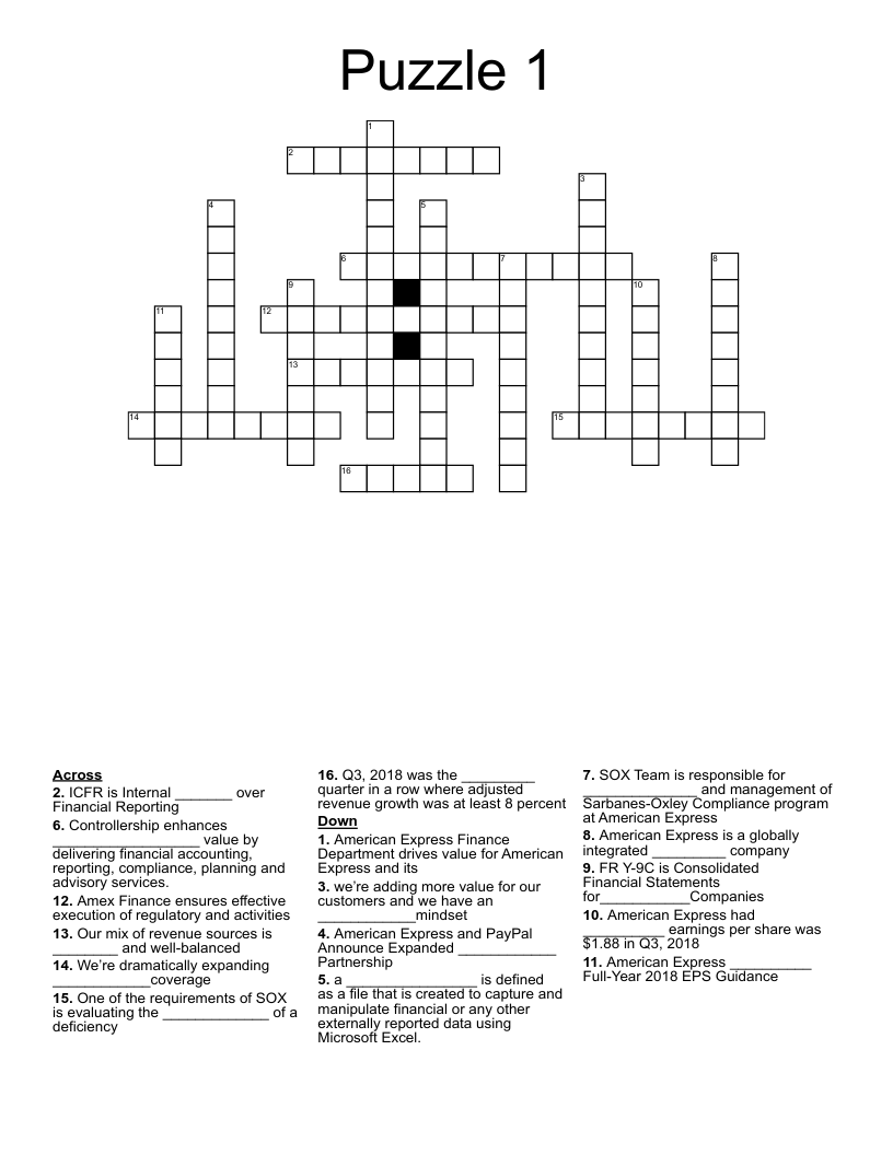 Puzzle 1 Crossword WordMint
