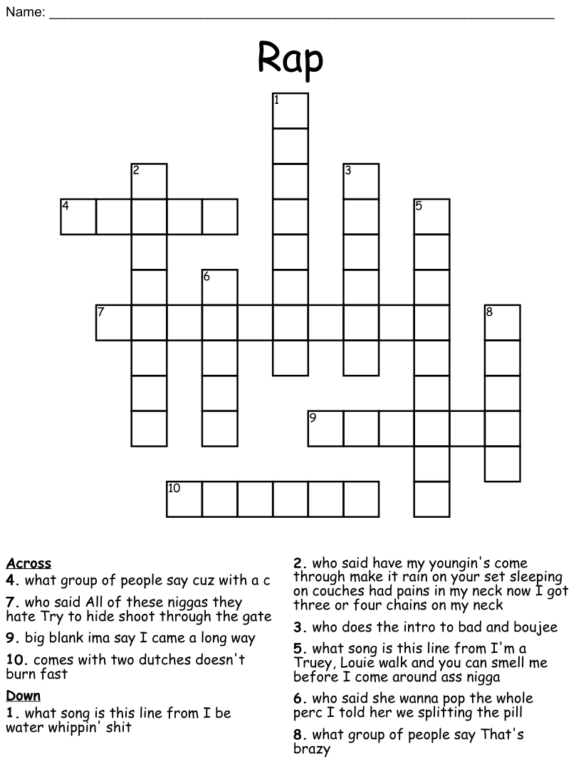 Rap Puzzles WordMint