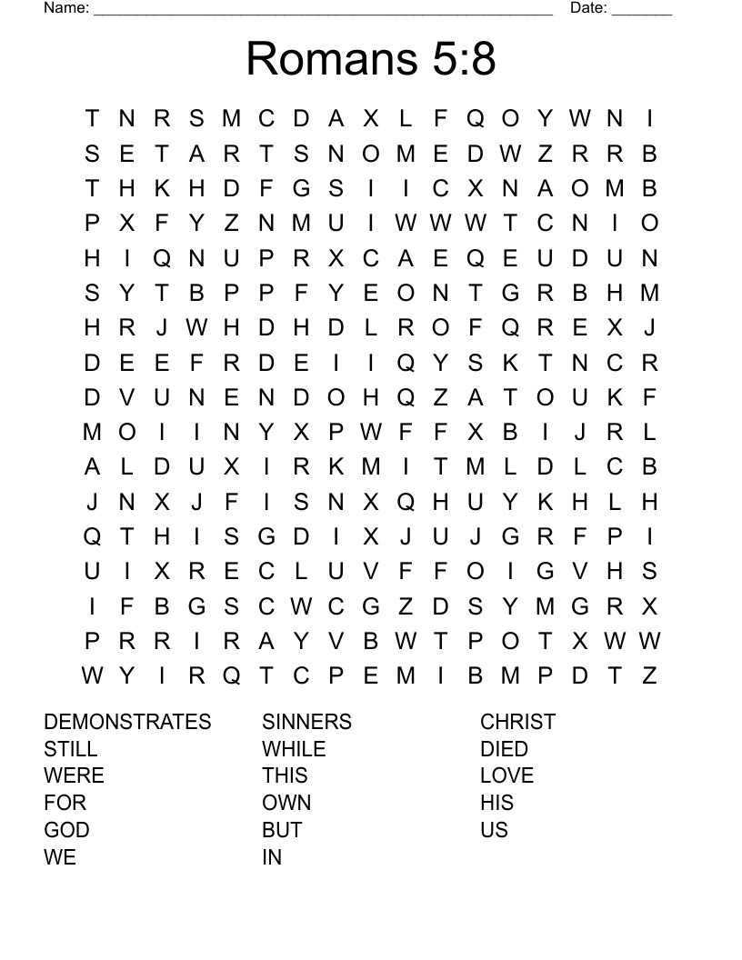Romans 58 Crossword WordMint