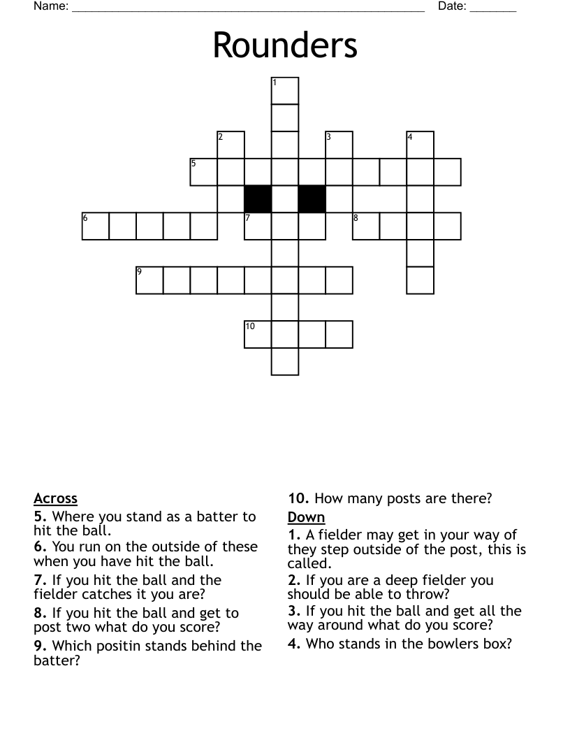 Rounders Crossword WordMint