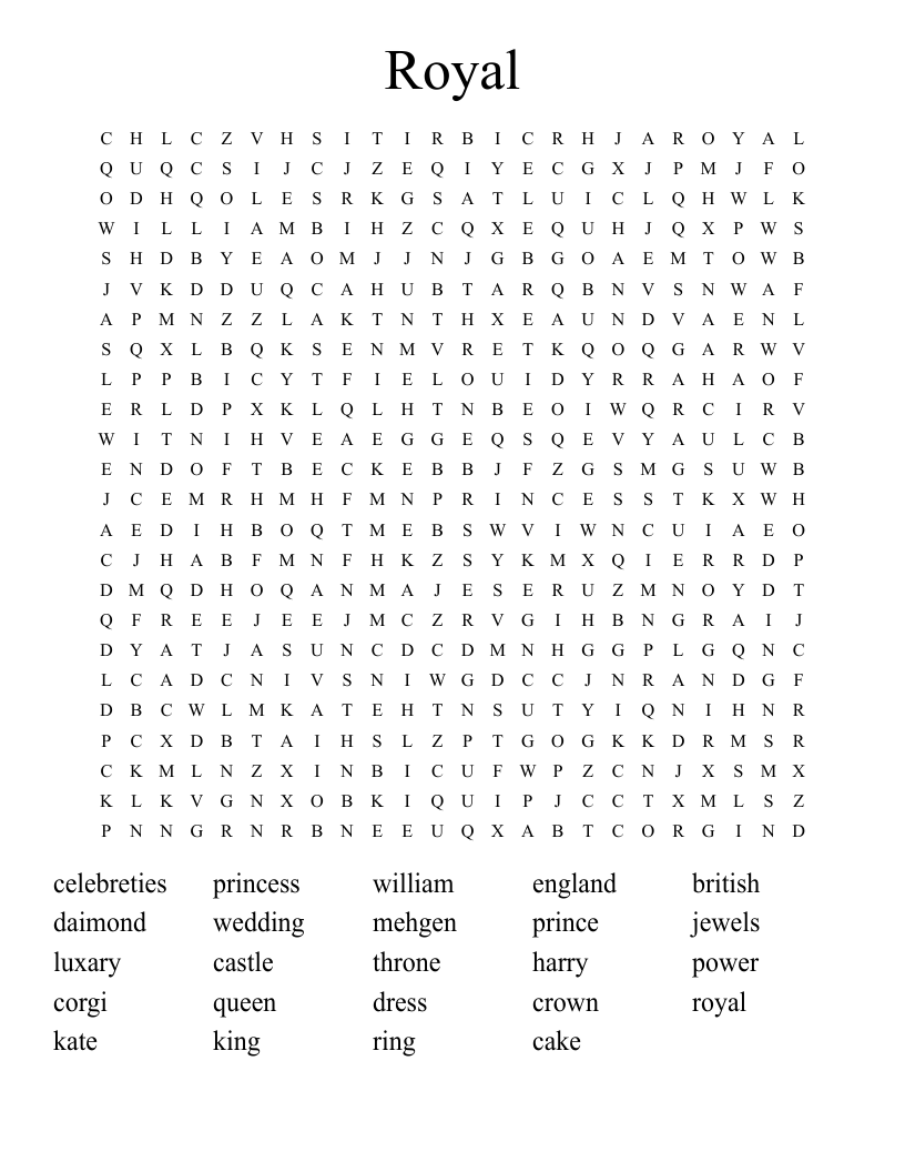 Royal Word Search WordMint