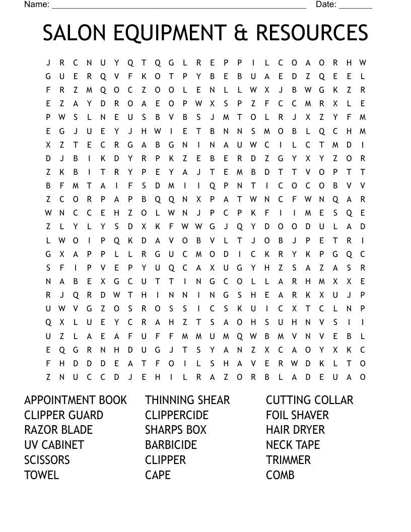 barber Crossword WordMint