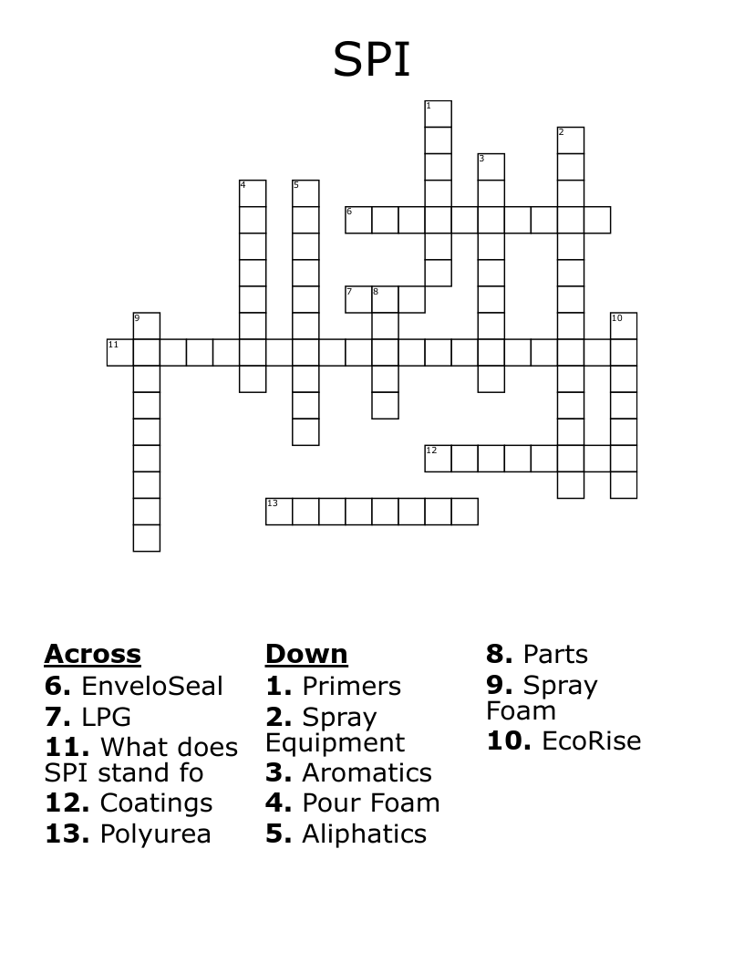 SPI Crossword WordMint