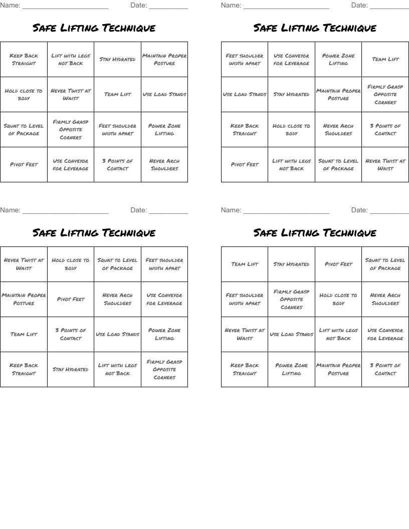 Body Mechanics Crossword WordMint