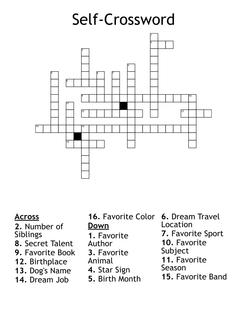 SelfCrossword WordMint