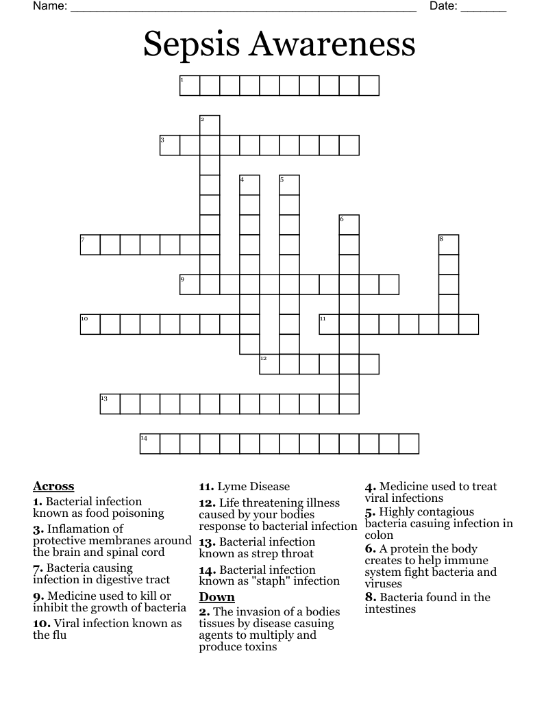 Strep Throat Word Search WordMint