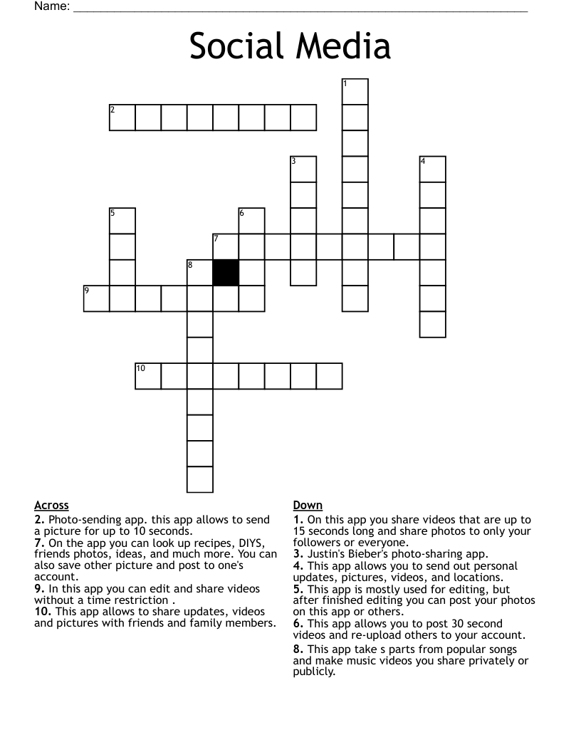 Social Media Word Search WordMint