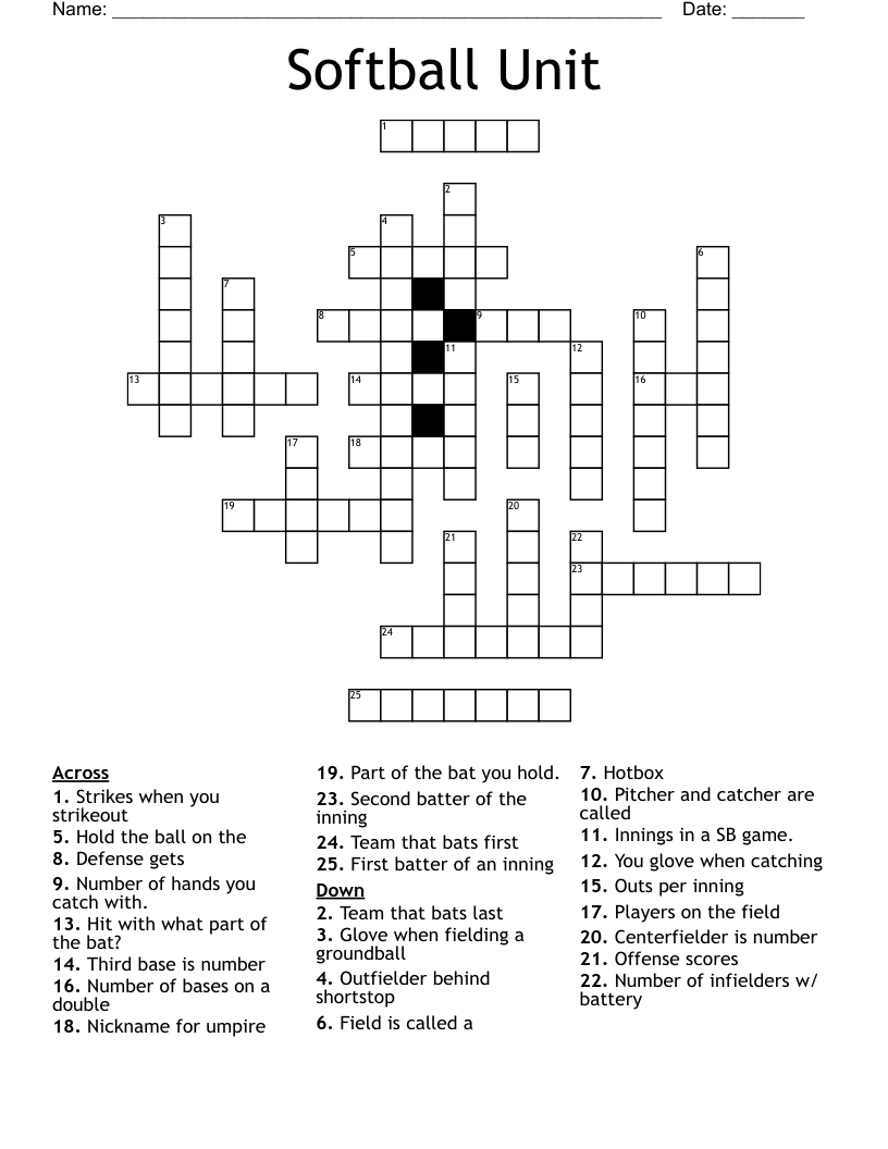 Kickball Word Search WordMint