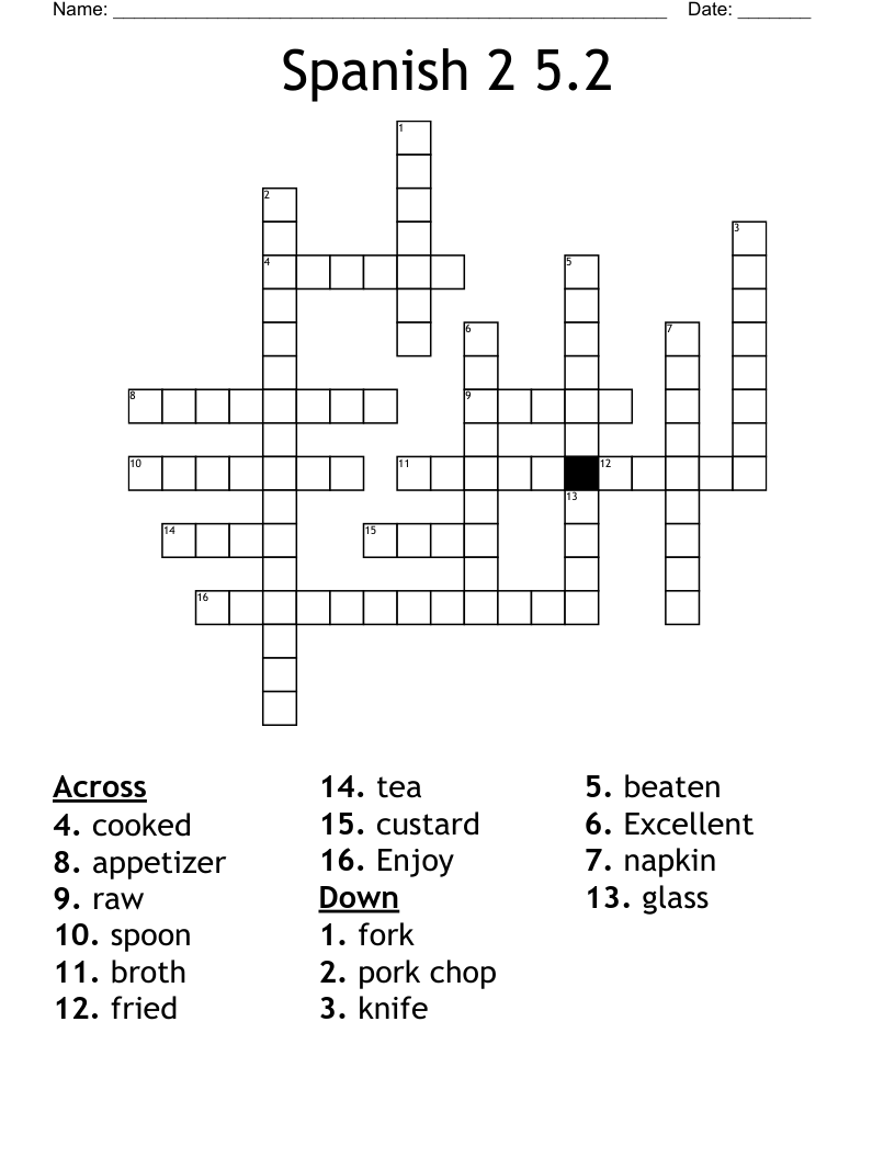 53 Spanish Custard Crossword Daily Crossword Clue