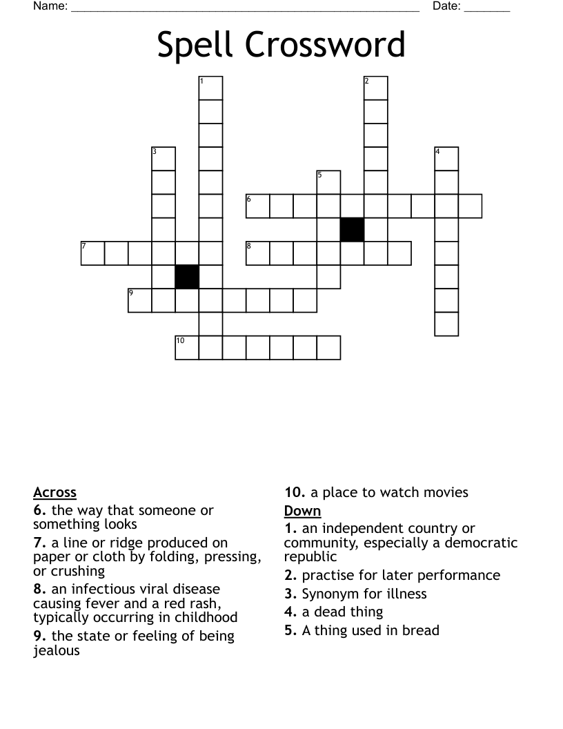 Spell Crossword WordMint