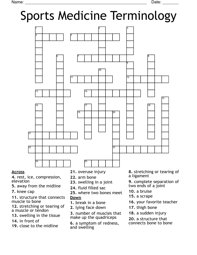 Leg Tendon Crossword Clue / Knee Anatomy Crossword Human Anatomy We