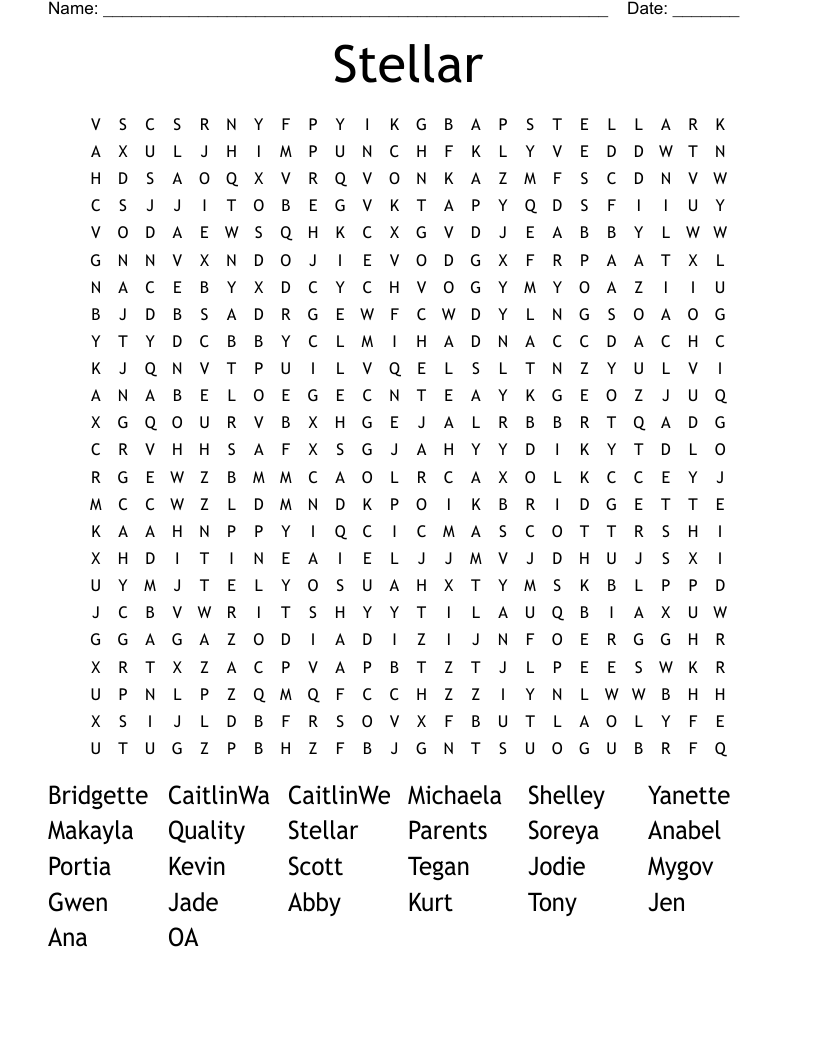 Stellar Word Search WordMint