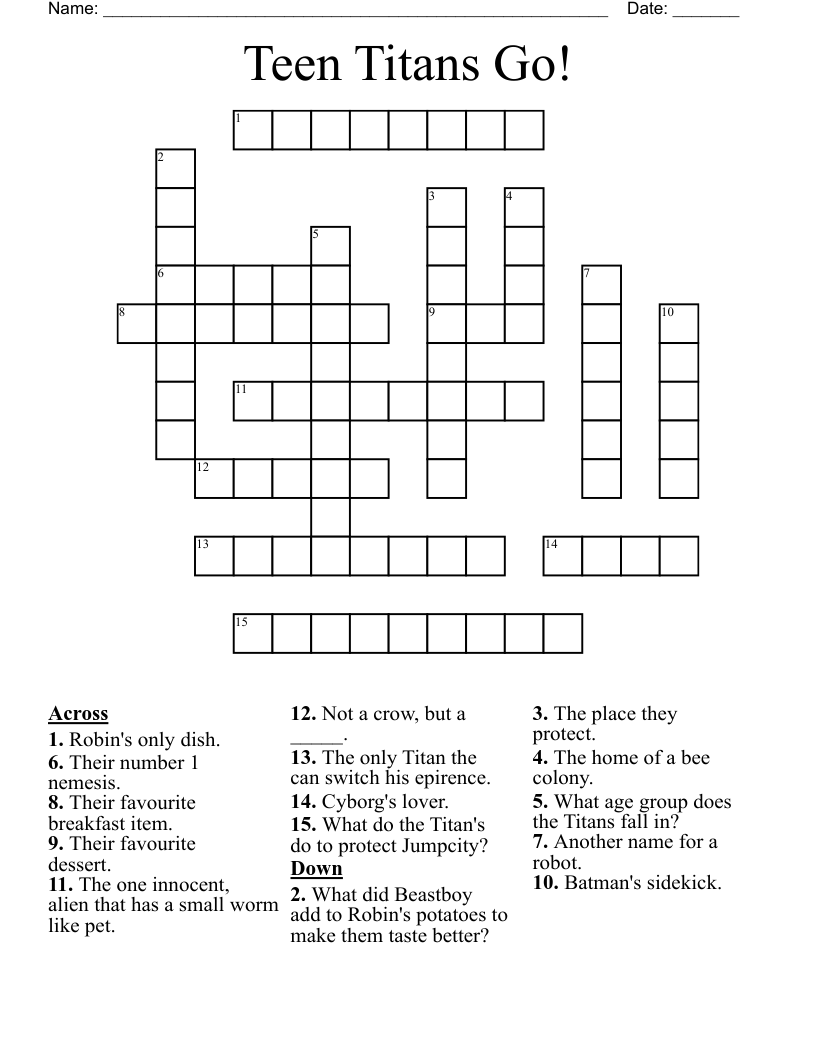 Starfire Crossword Puzzle WordMint