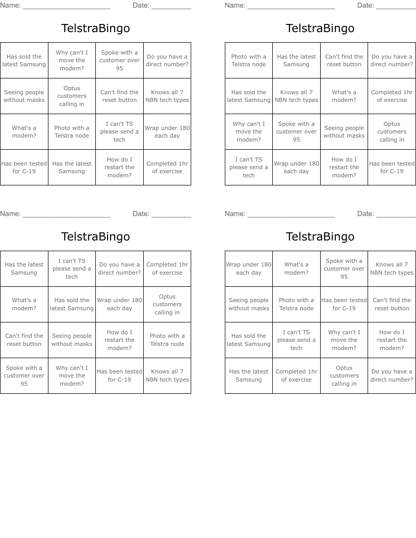 Service Providers Crosswords, Word Searches, Bingo Cards WordMint