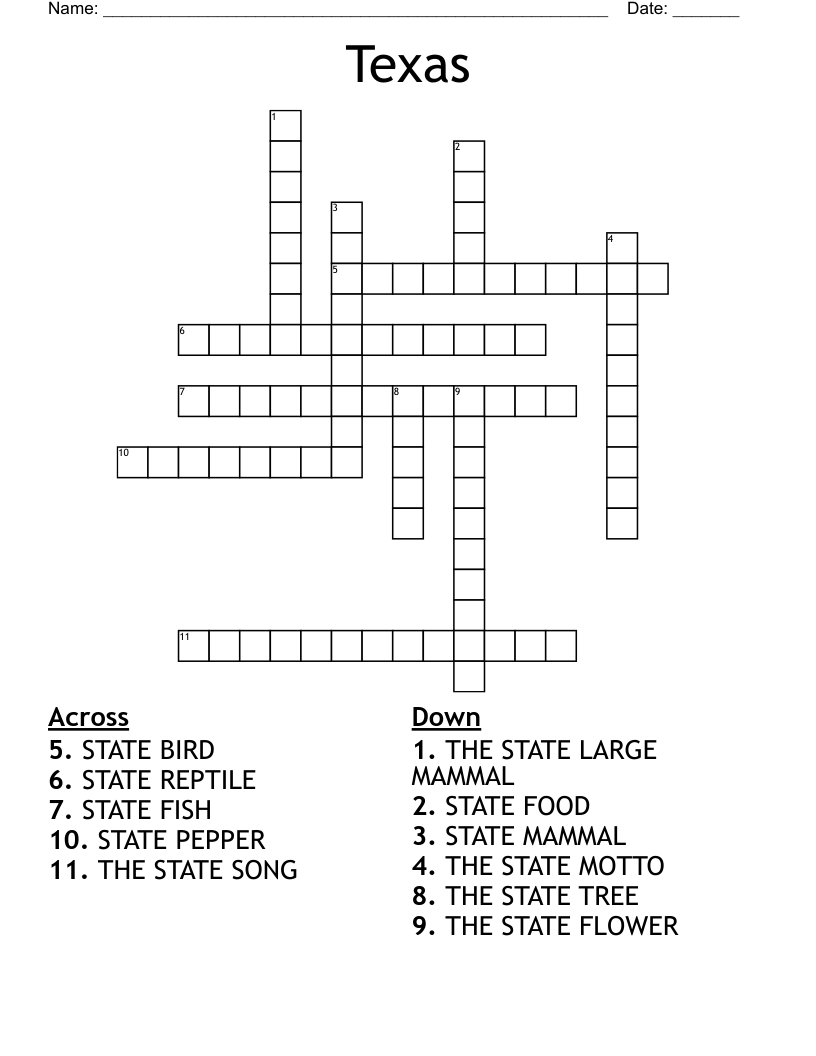 State Flower Of Texas Crossword Best Flower Site