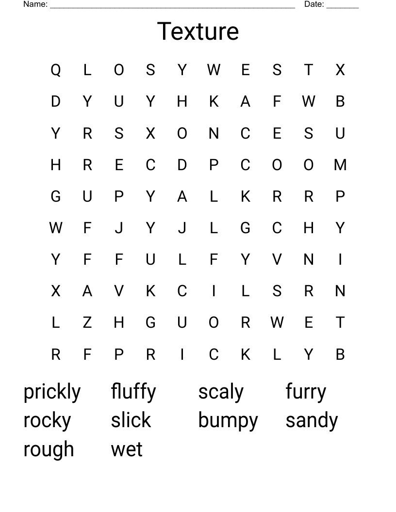 Texture Word Search WordMint