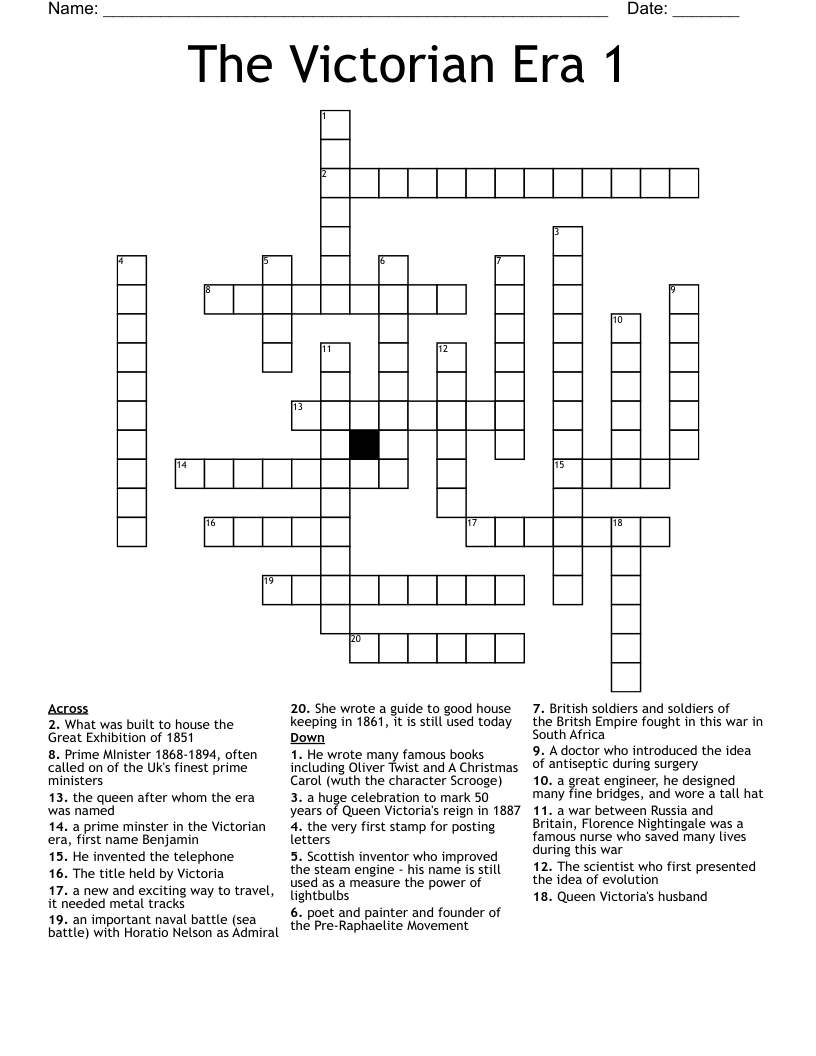 Victorian Wordsearch WordMint