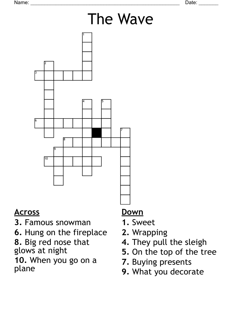 The Wave Crossword WordMint