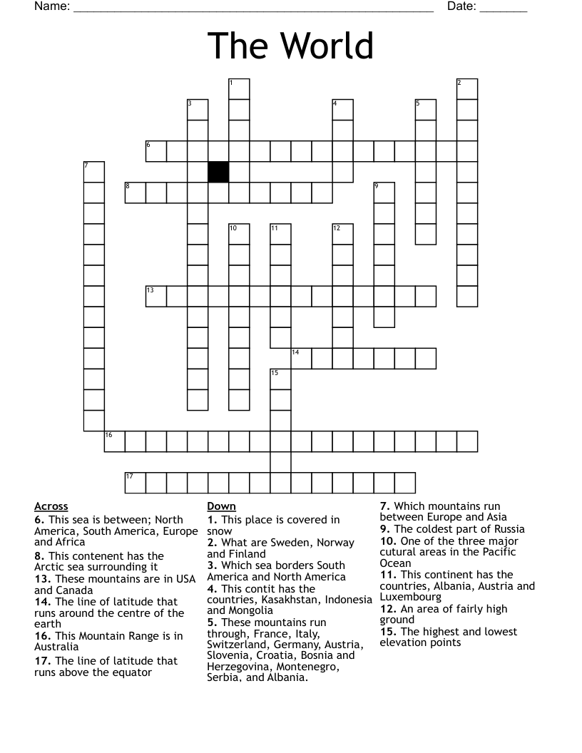 The World Crossword WordMint