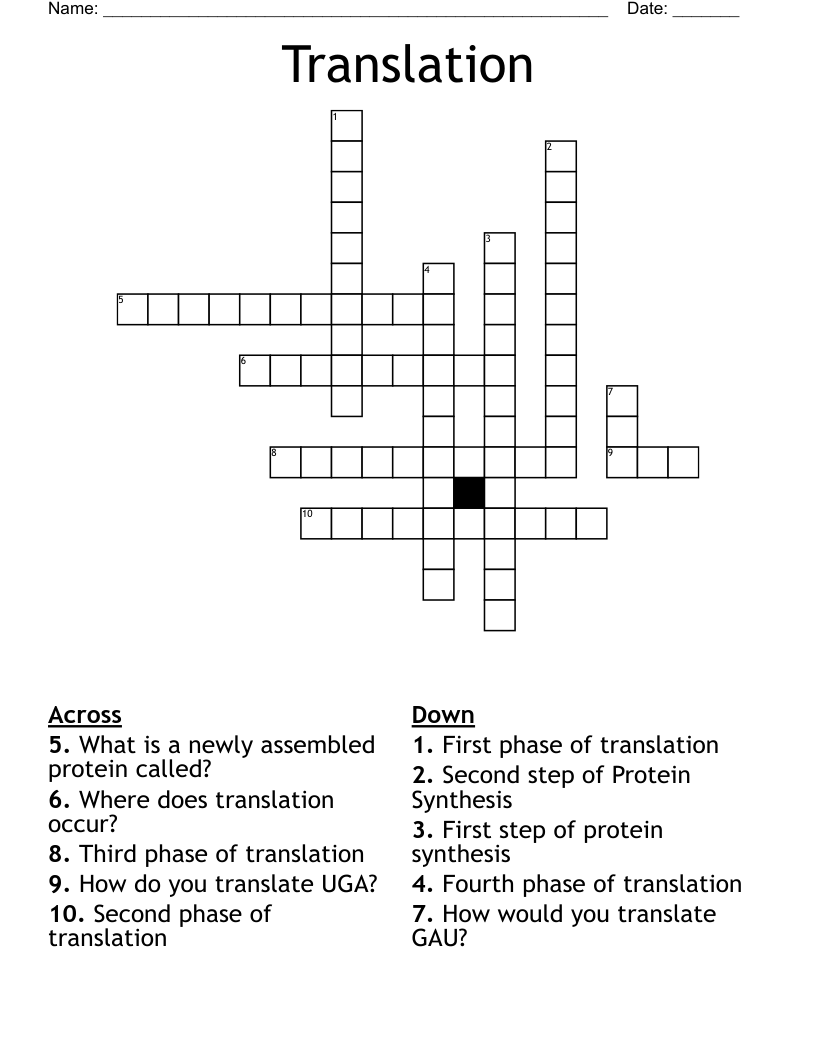Translation Crossword WordMint