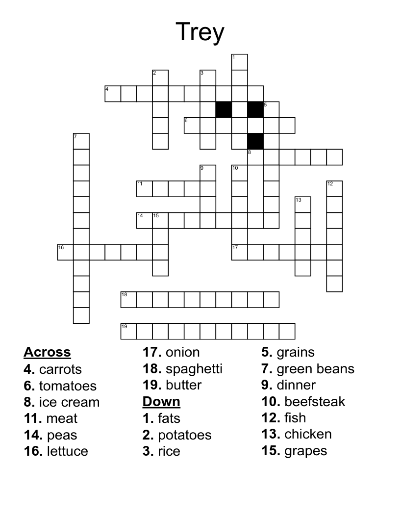 Trey Crossword WordMint