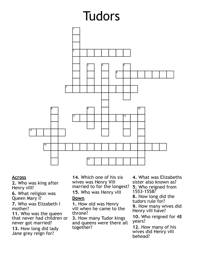 Queen Mary I Word Search WordMint