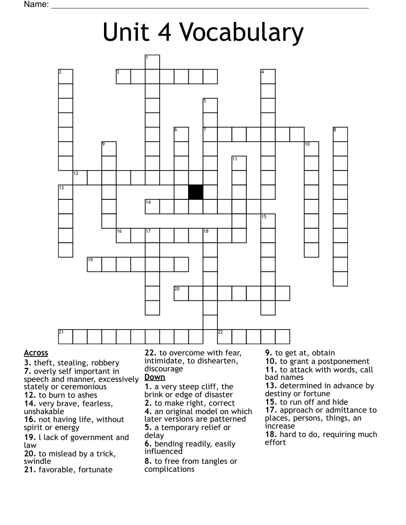 Briar Rose Crossword WordMint