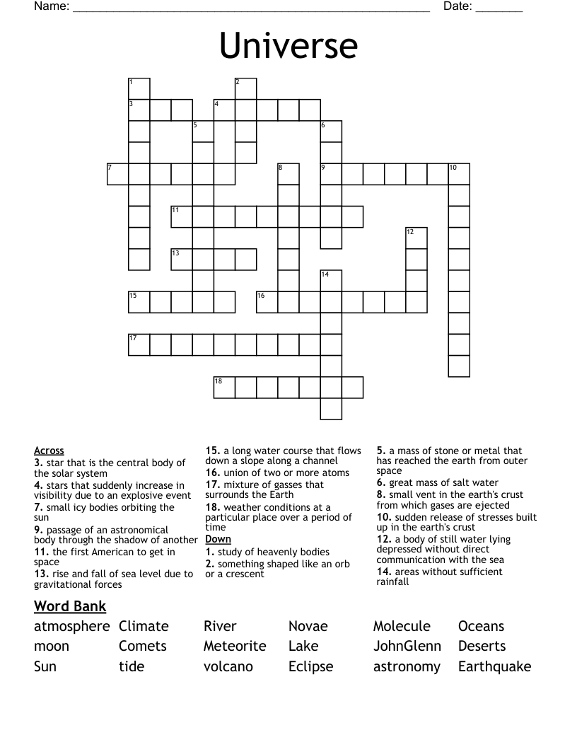 Universe Crossword WordMint
