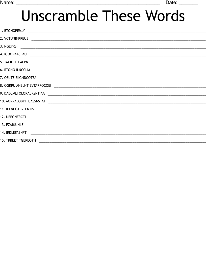 Word Unscrambler Unscramble Letters To Find Words