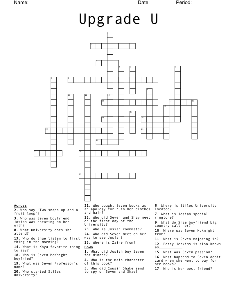 Upgrade U Crossword WordMint