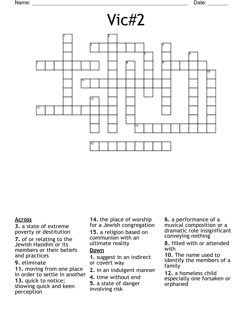 Vic2 Crossword WordMint