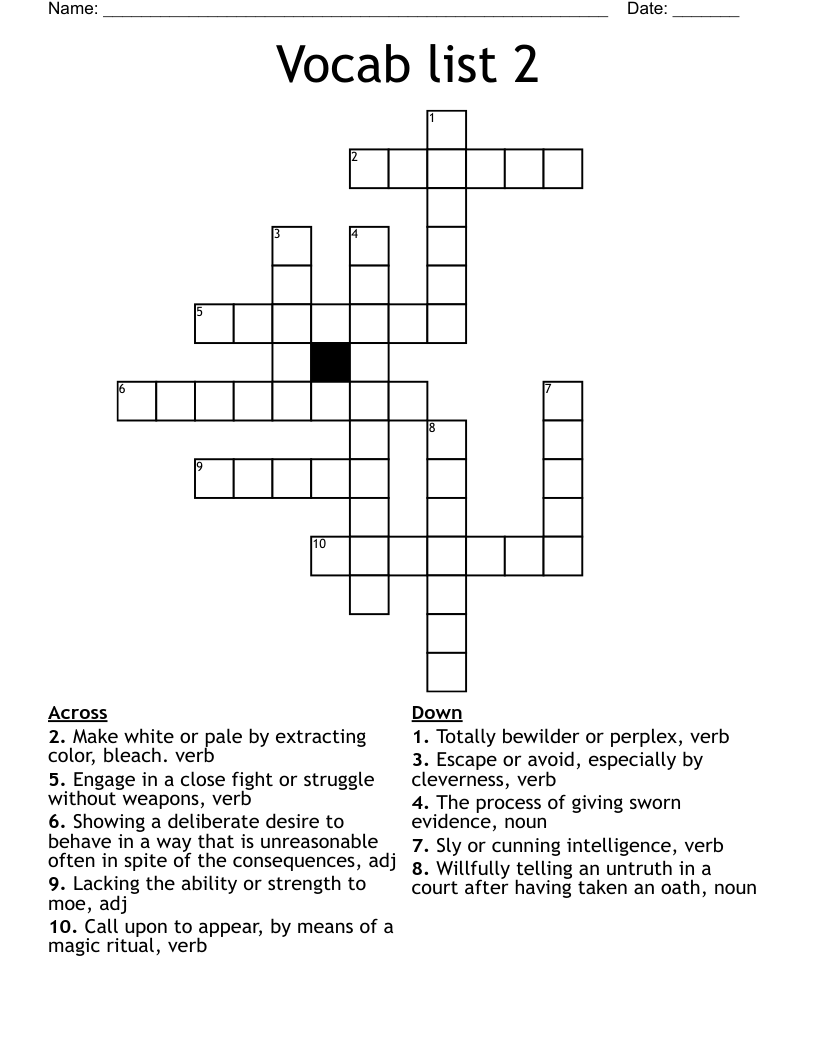 "Marigolds" by Eugenia Collier Crossword WordMint