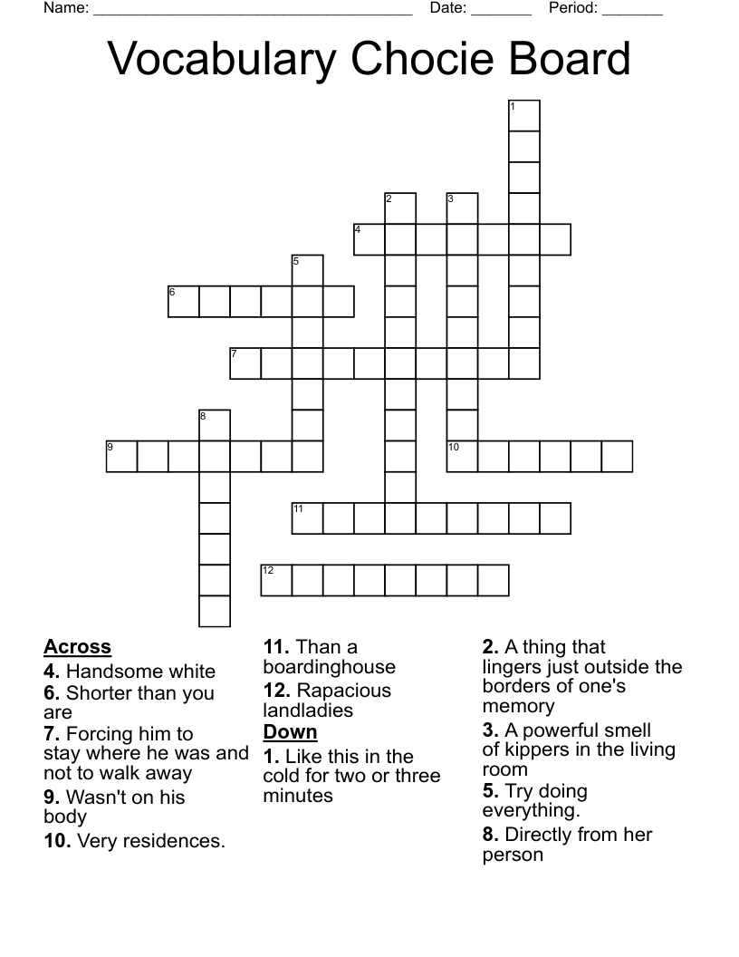 The Land Lady Word Search WordMint