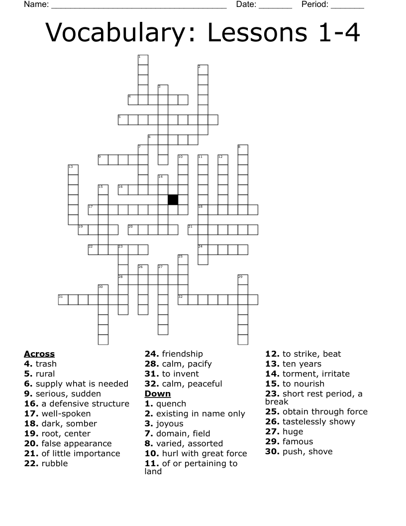 Vocabulary Lesson 13 Word Search WordMint