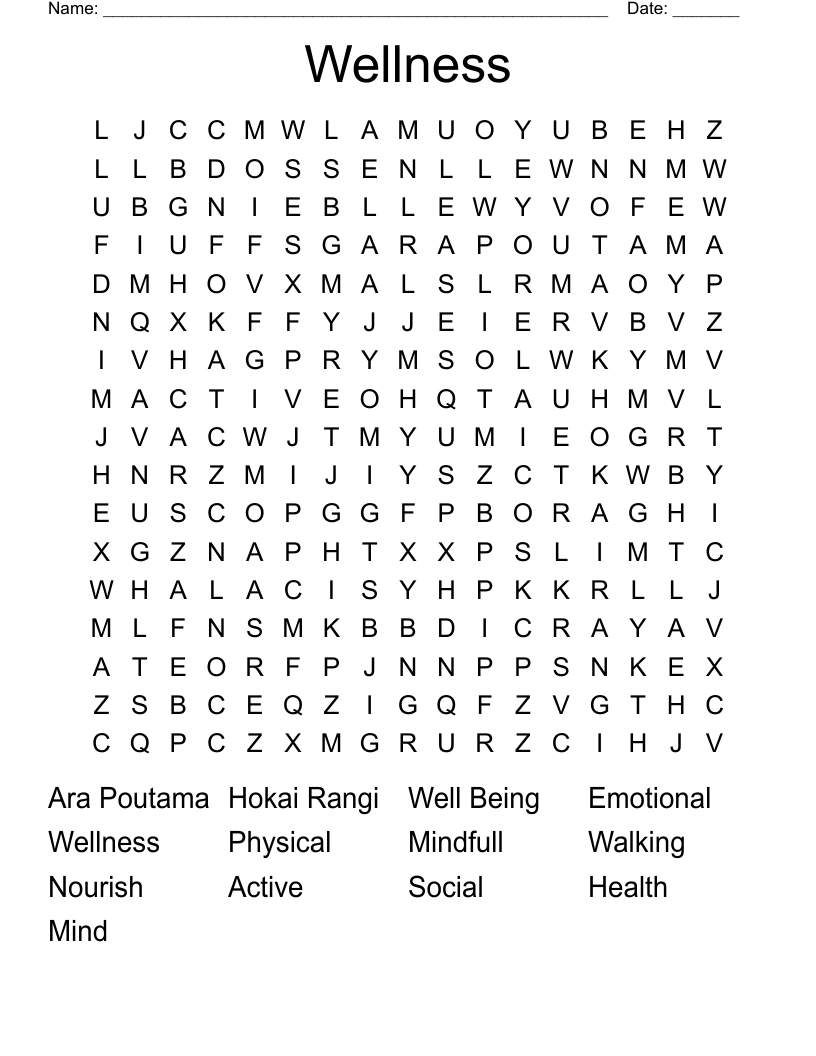 Emotional Wellness Word Search Wordmint Gambaran