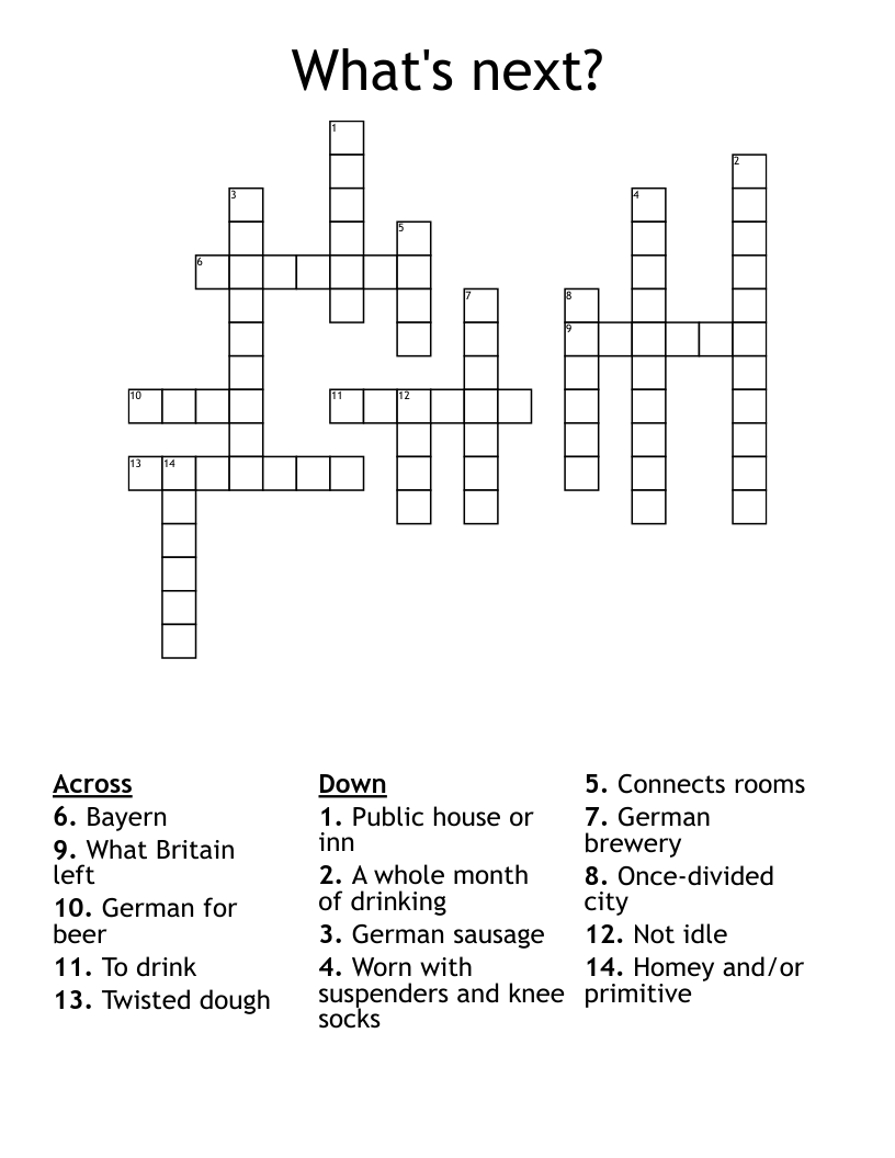 What's next? Crossword WordMint