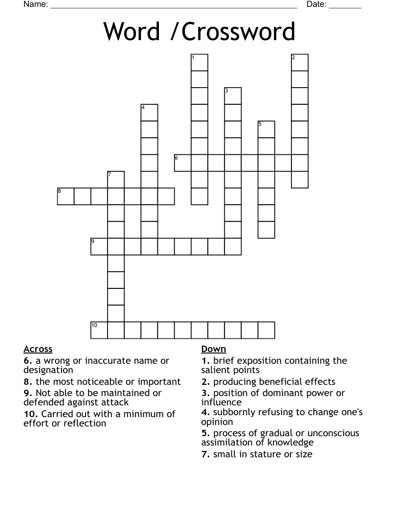 Word /Crossword WordMint