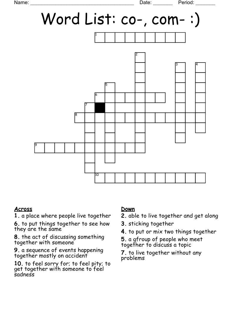 Word List co, com ) Crossword WordMint