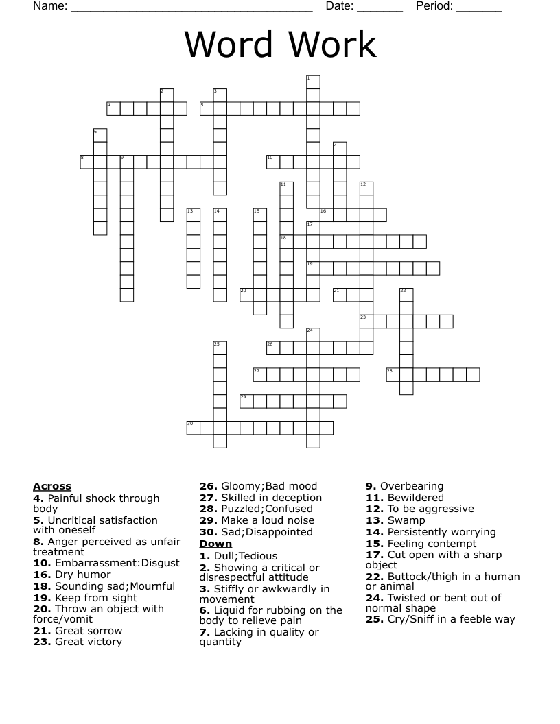 Bent Out Of Shape Crossword 4 Letters Outlet