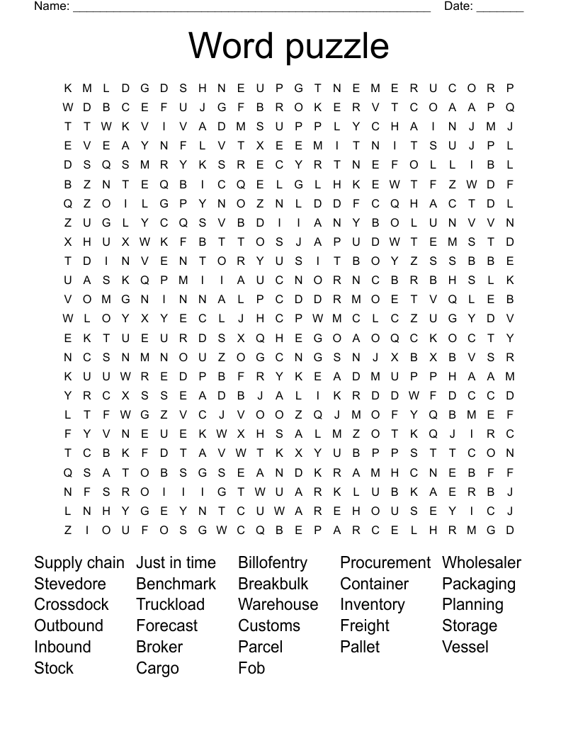 Word puzzle Word Search WordMint