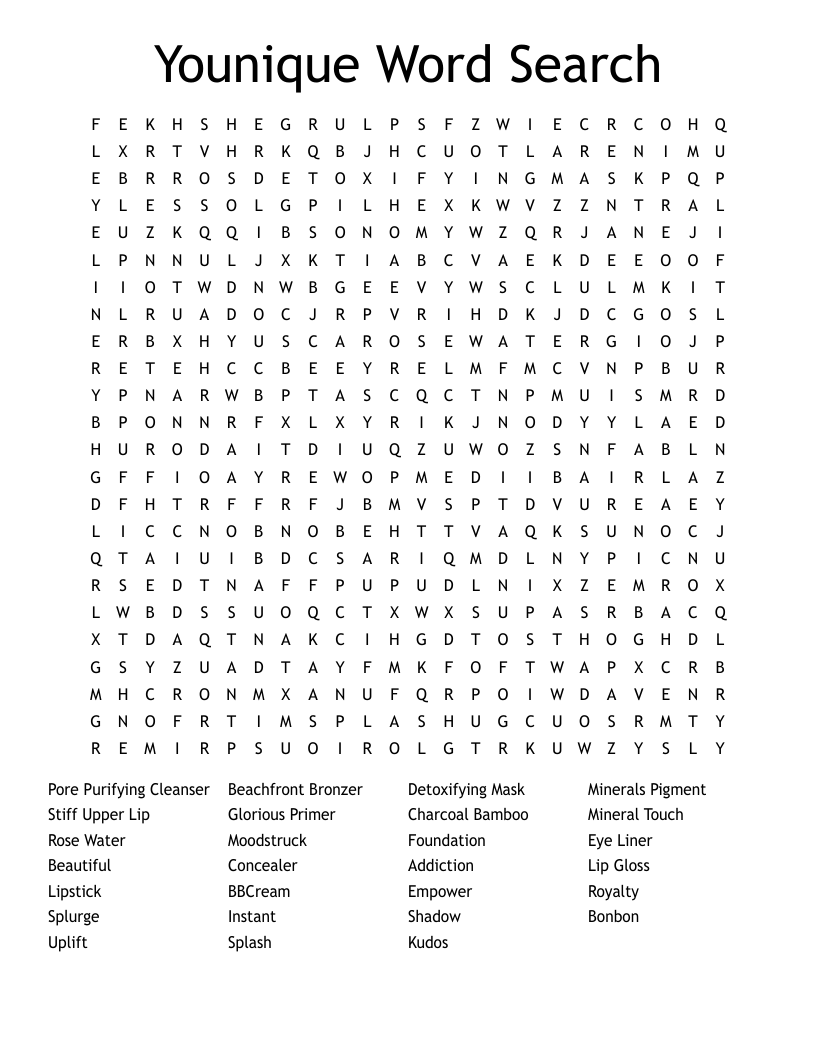 YOUNIQUE SCRAMBLE WordMint