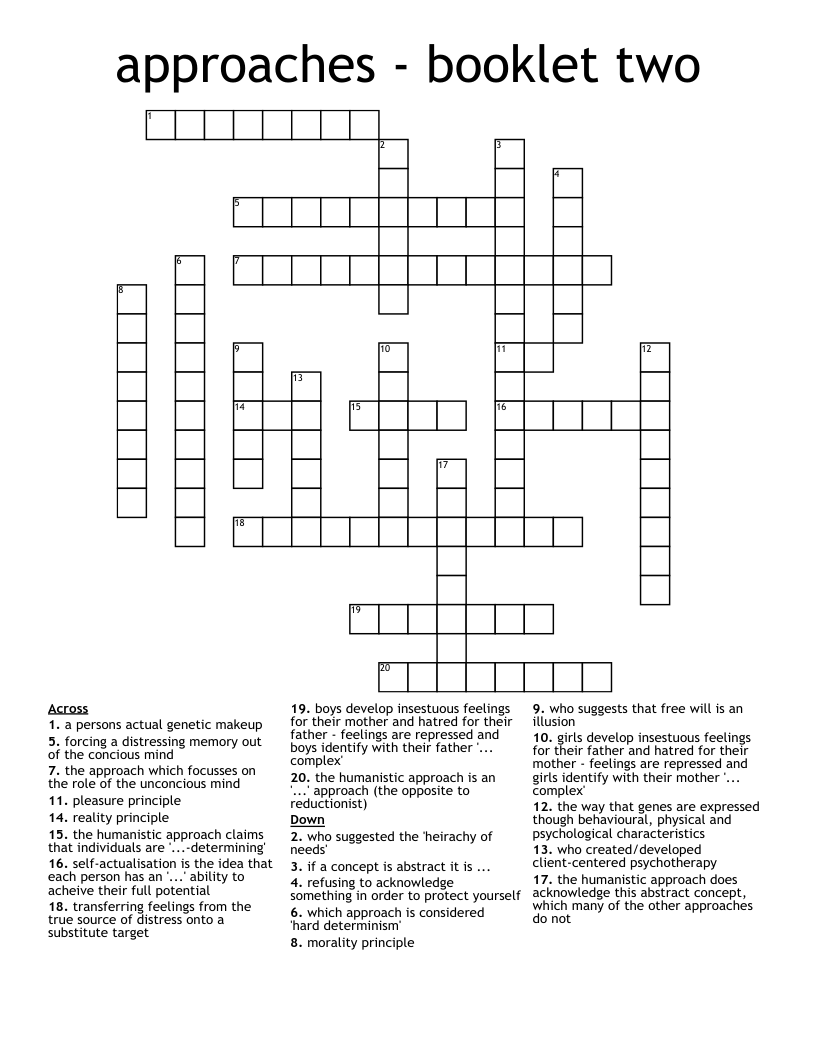 Humanistic approach Word Search WordMint