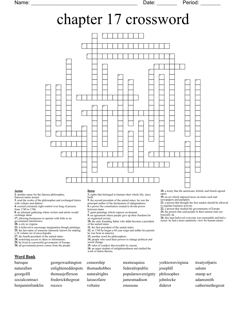 Philosophy Crosswords, Word Searches, Bingo Cards WordMint