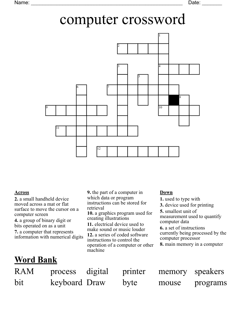 computer crossword WordMint