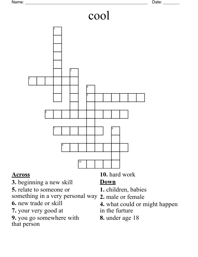 cool Crossword WordMint