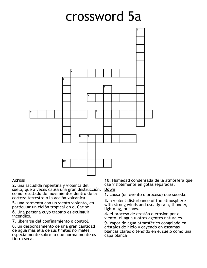 crossword 5a WordMint