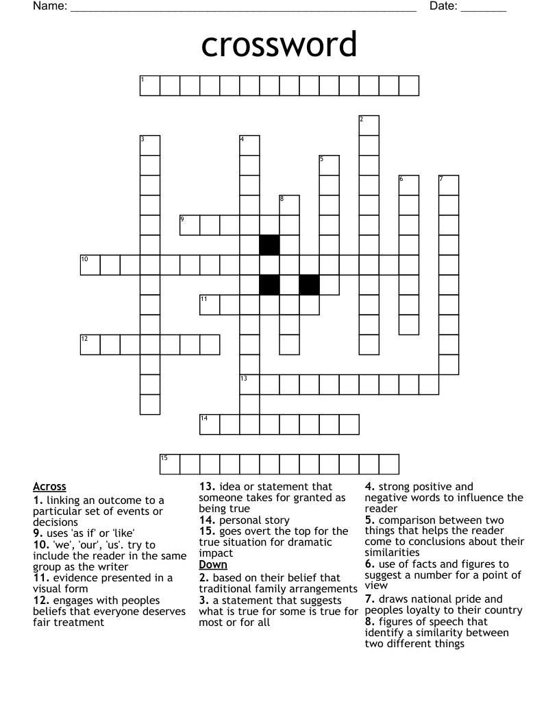 Subtly Persuasive Quality Crossword Clue Essay Fallacy Logical Thatsnotus