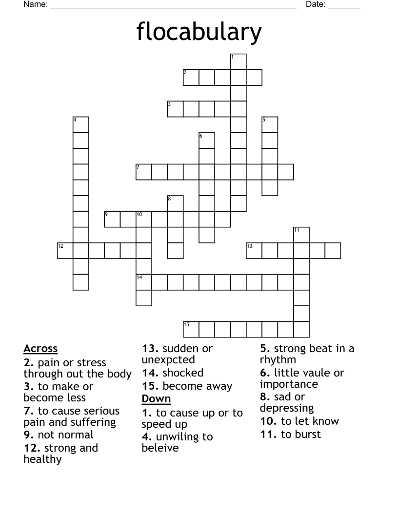 Vocabulary Test Worksheet WordMint